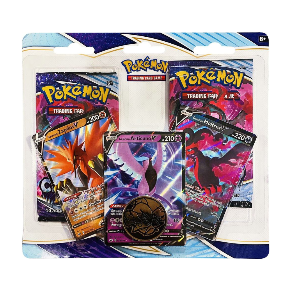 Chilling Reign 2 Pack Blister [Galarian Zapdos V, Articuno V, Moltres V]