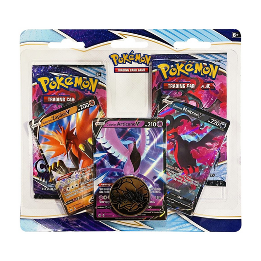 Chilling Reign 2 Pack Blister [Galarian Zapdos V, Articuno V, Moltres V]